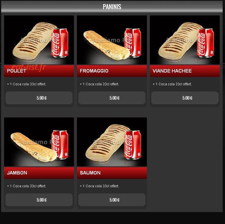 Pizza Andiamo — carte page 15
