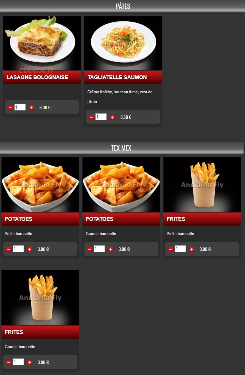 Pizza andiamo — carte page 6