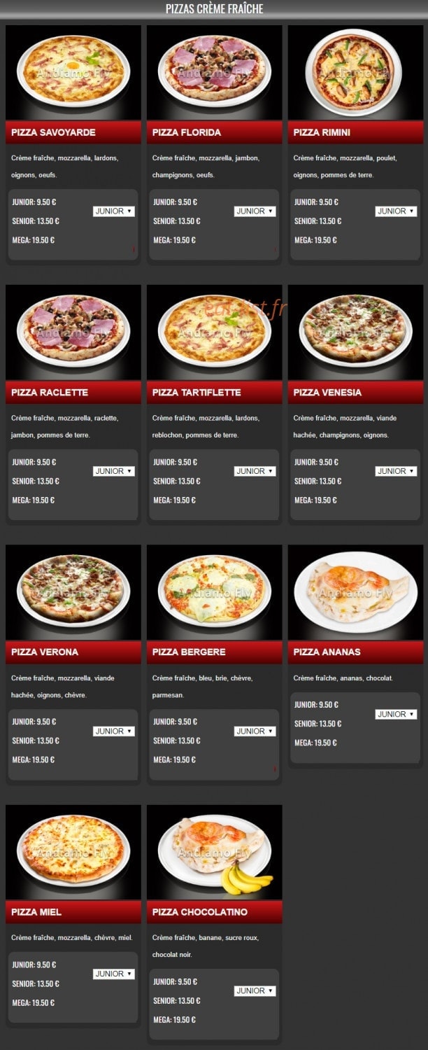Pizza andiamo — carte page 5