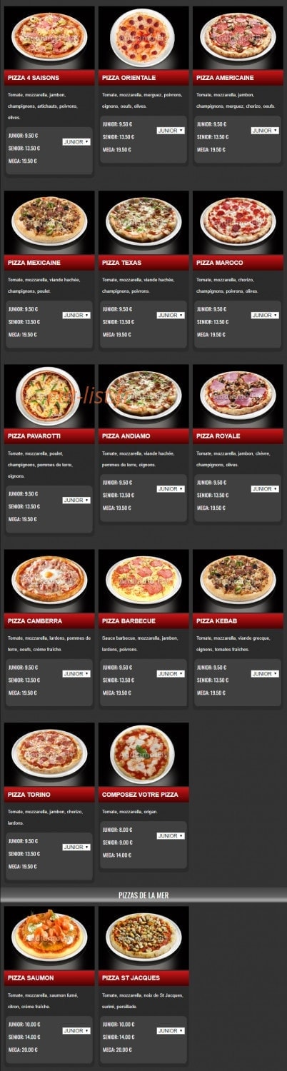 Pizza andiamo — carte page 4