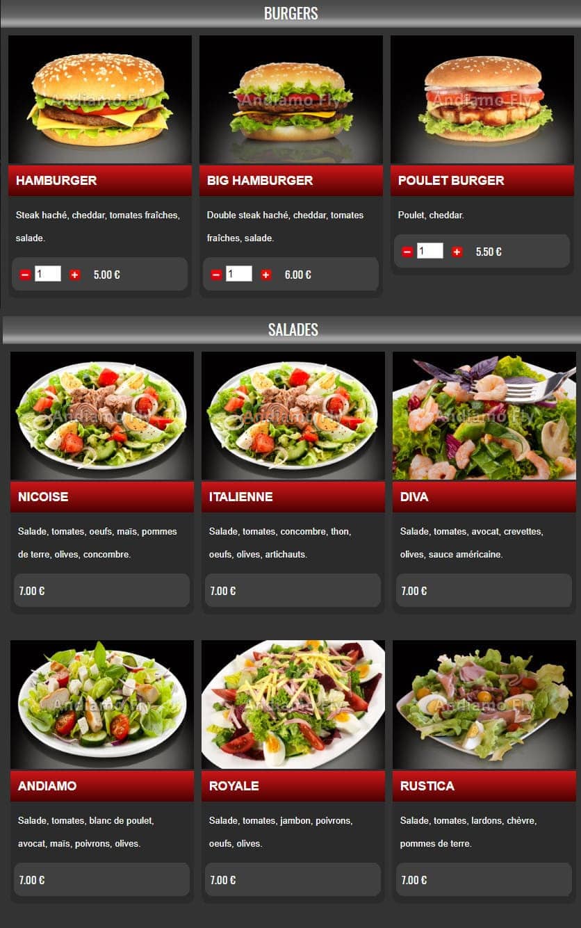 Pizza andiamo — carte page 8