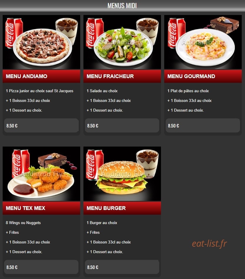 Pizza andiamo — carte page 2