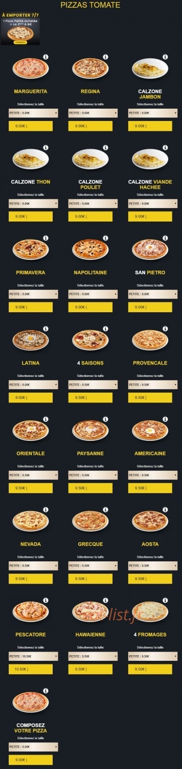 Topolino pizza — carte page 2