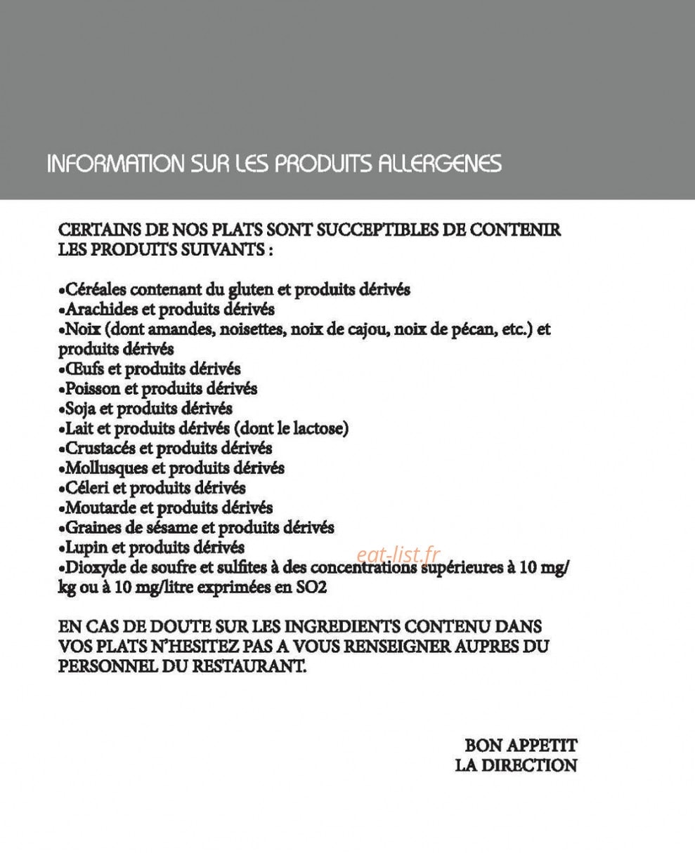 Arome — carte page 16