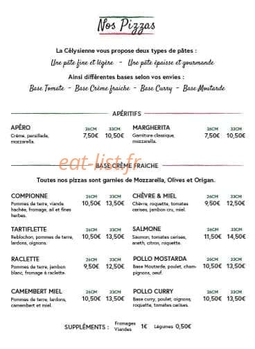 La Célysienne — carte page 1
