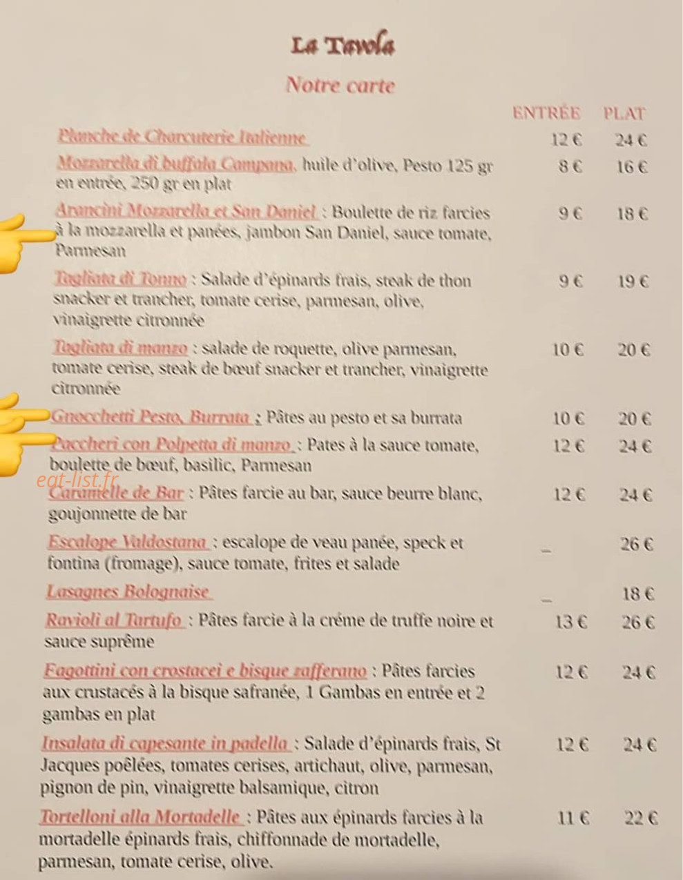 Il Tartufo — carte page 1