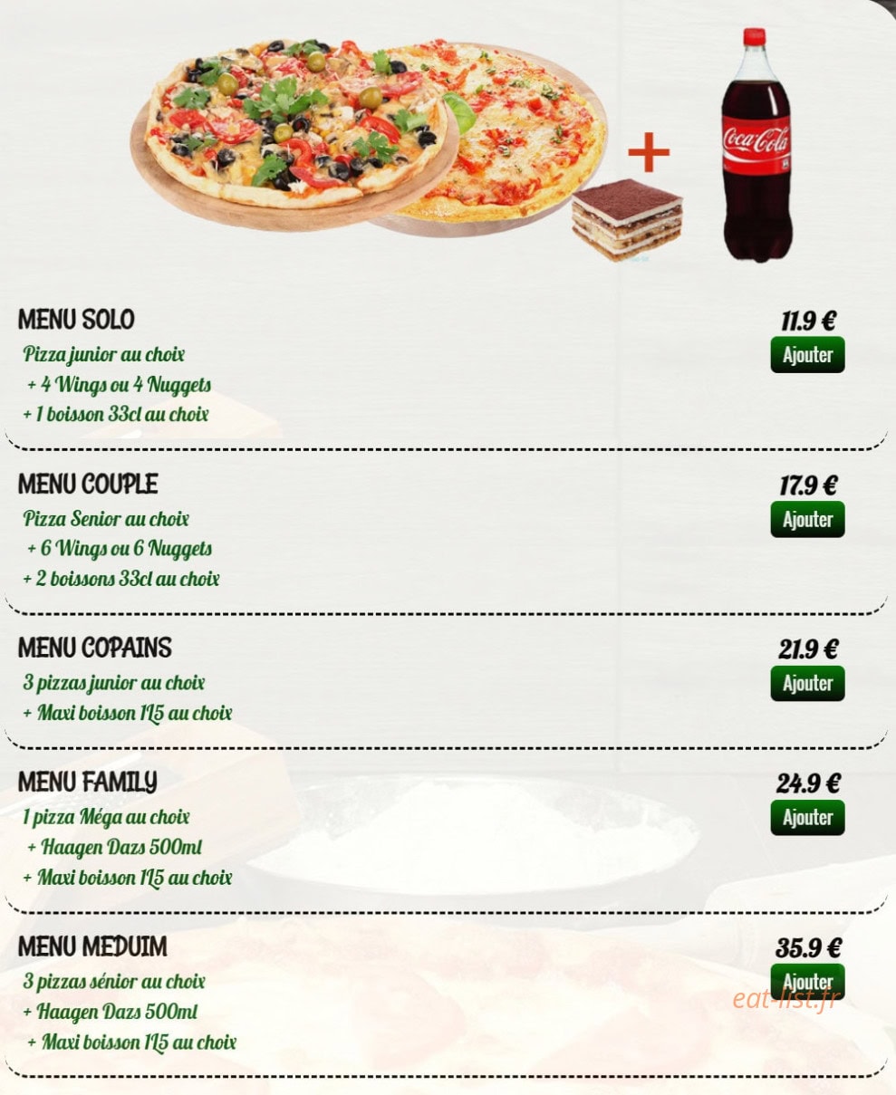 Pizza Nova — carte page 14