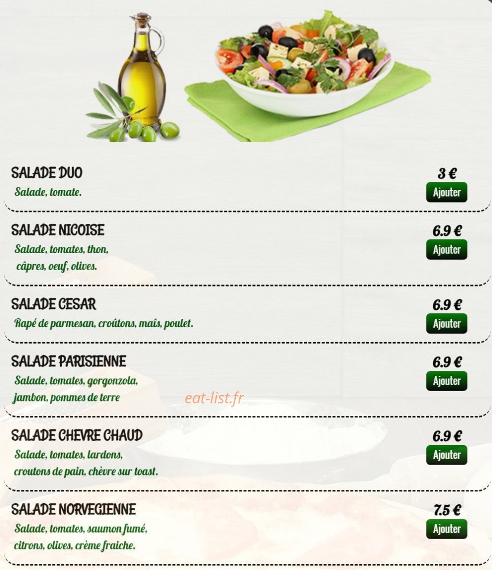 Pizza Nova — carte page 16