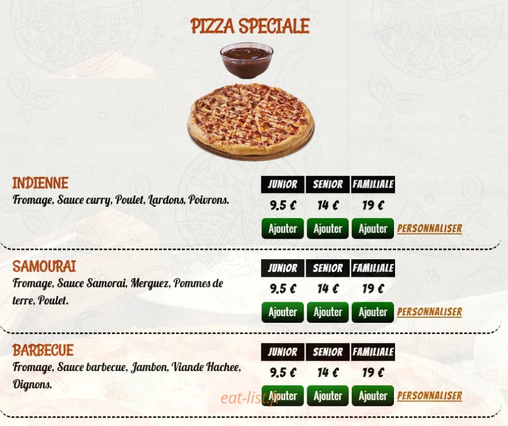 Pizza Nova — carte page 6