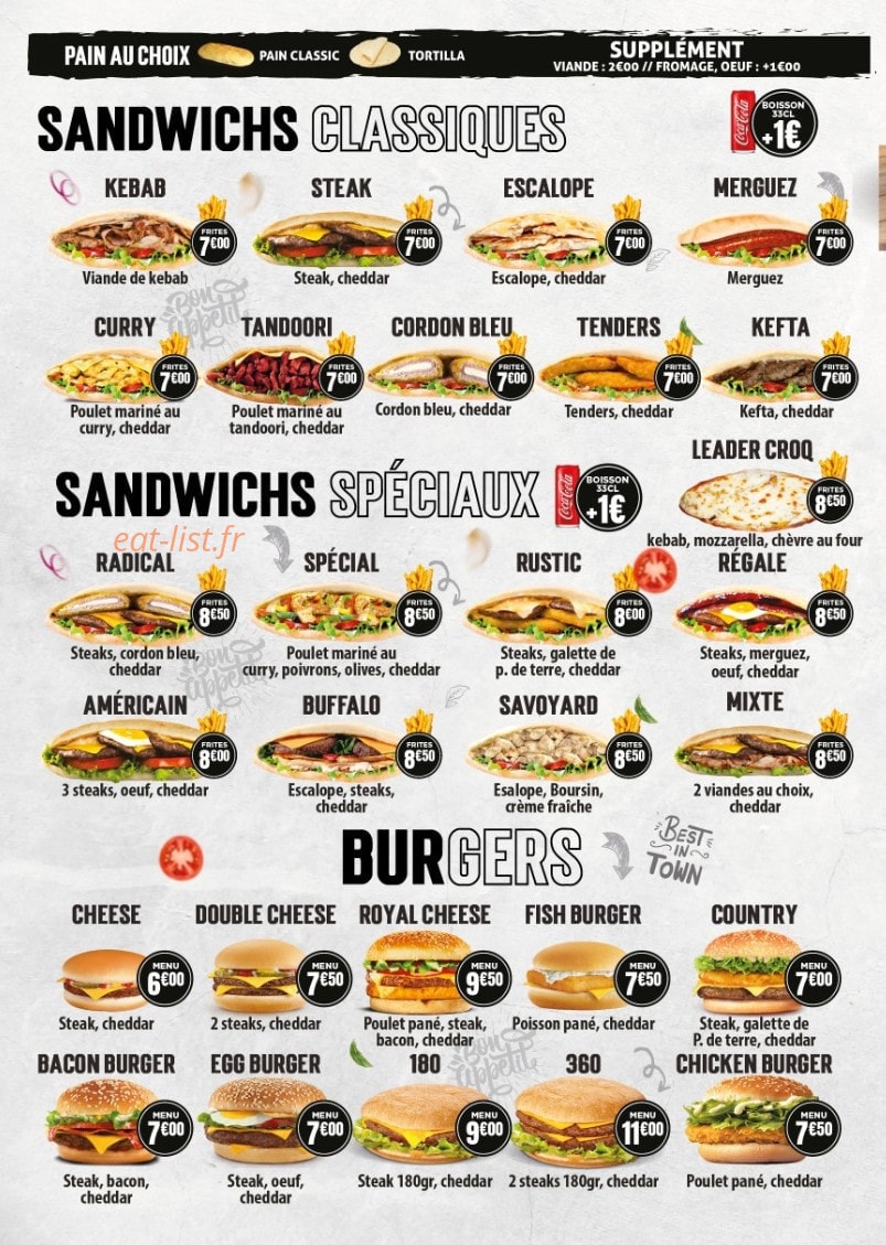 Leaderfood — carte page 3
