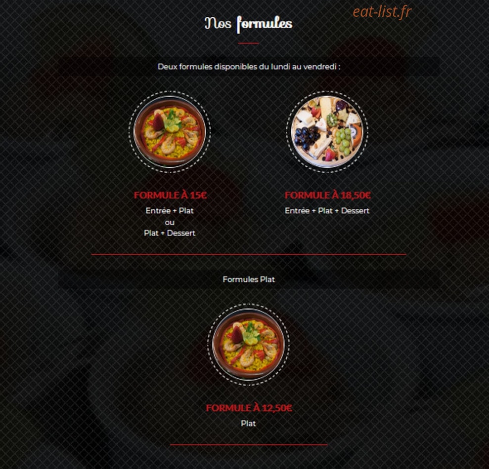 Restaurant l'Hirondelle — carte page 1