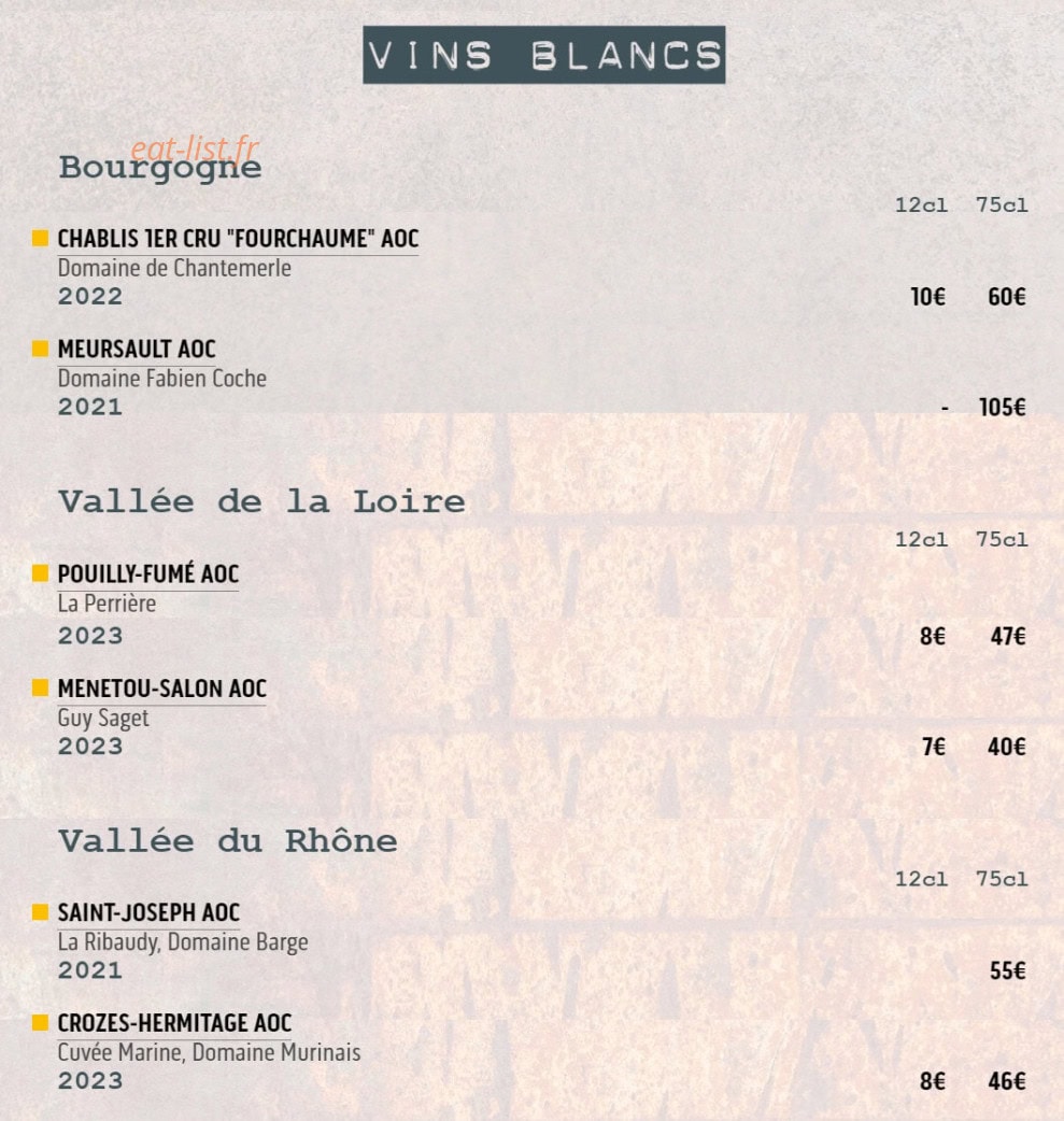 L'Atelier — carte page 2