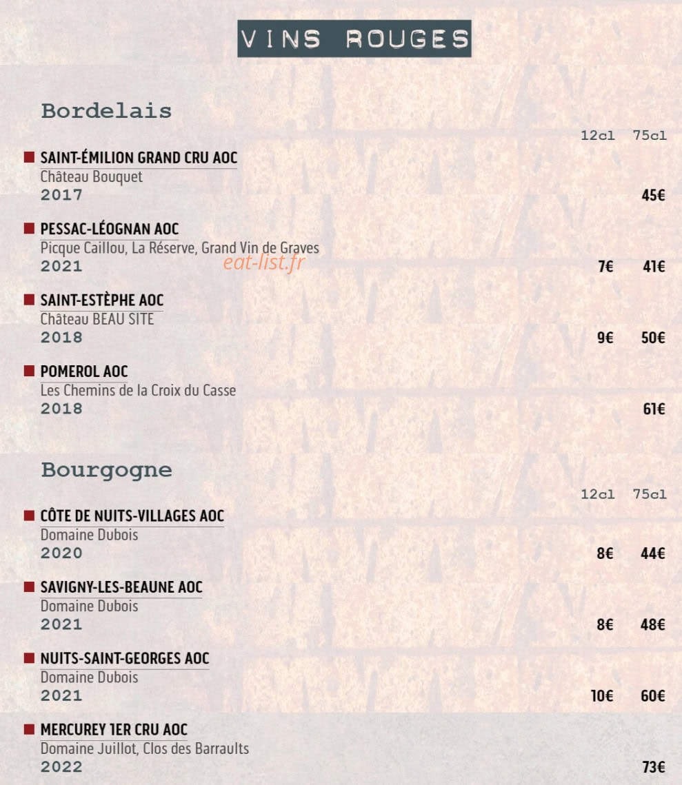 L'Atelier — carte page 3