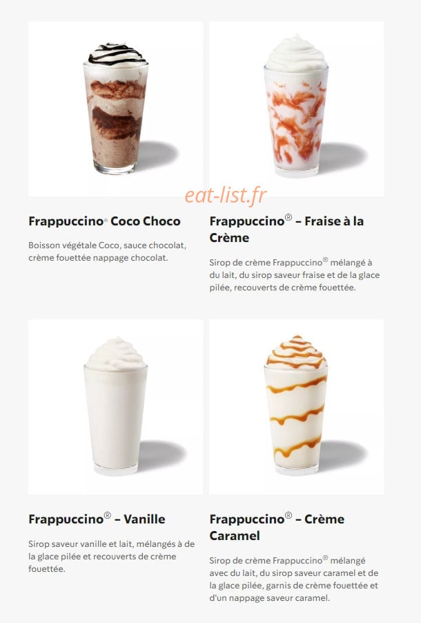 Starbucks Coffee — carte page 11