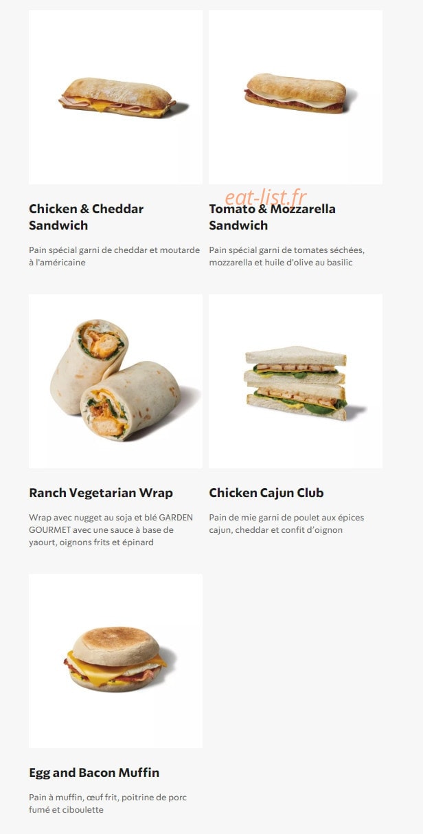 Starbucks Coffee — carte page 25