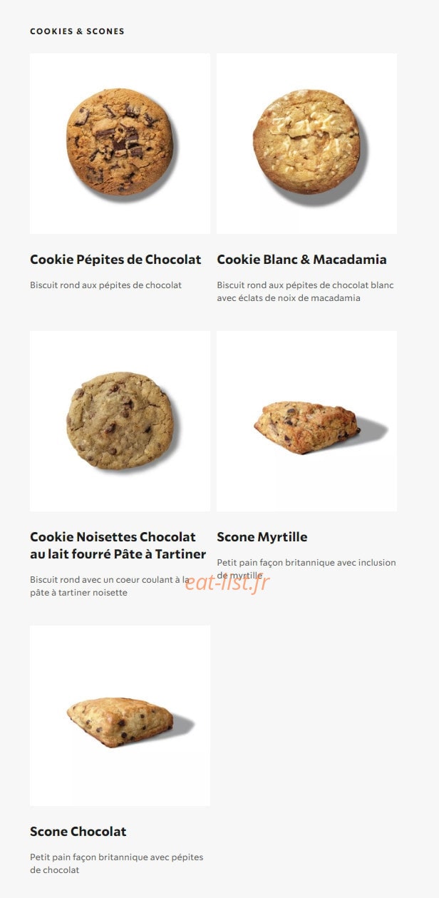Starbucks Coffee — carte page 21