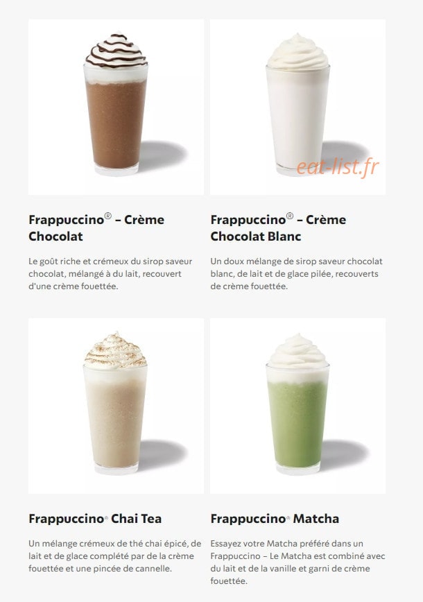 Starbucks Coffee — carte page 12