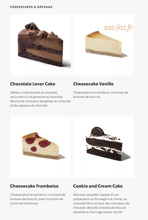 Starbucks Coffee — carte page 26
