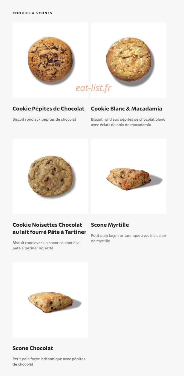 Starbucks Coffee — carte page 21