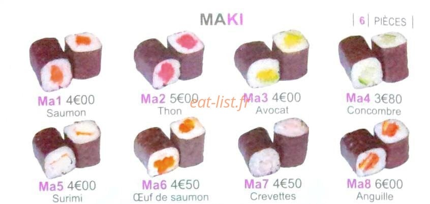 Sushi Rama — carte page 17
