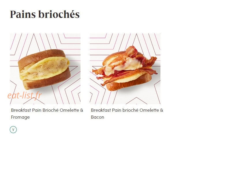 Pret A Manger — carte page 6