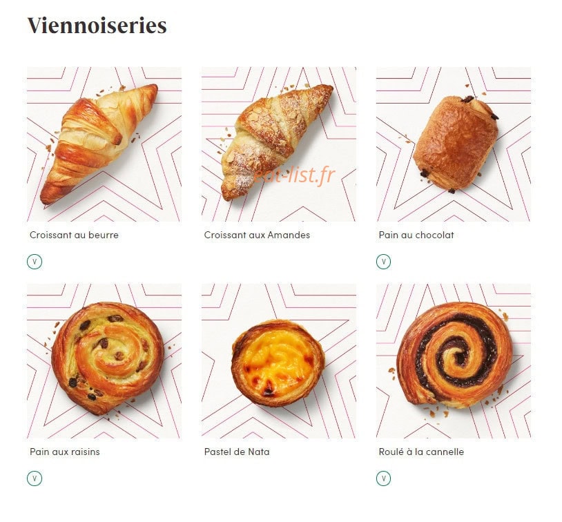 Pret A Manger — carte page 14
