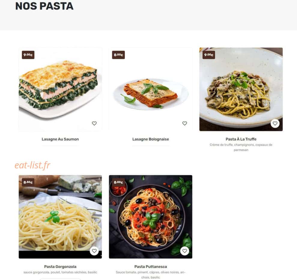 Allo Pizza Plus — carte page 7