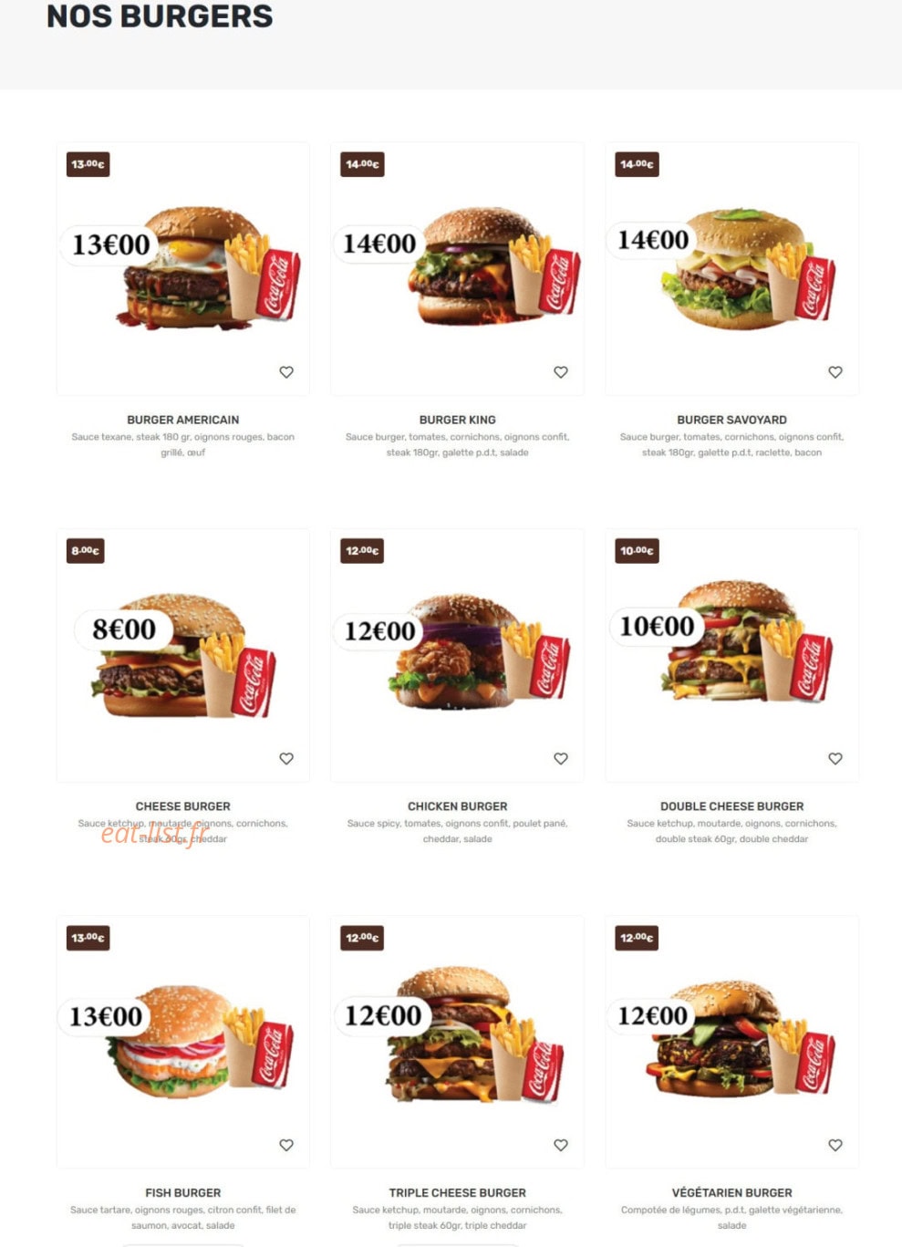Allo Pizza Plus — carte page 3