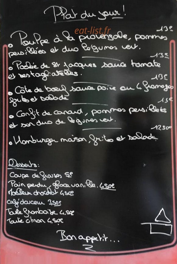 Aux Délices de Katty — carte page 1