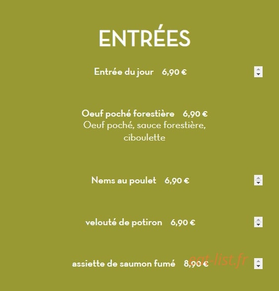 Aux Résidences — carte page 1