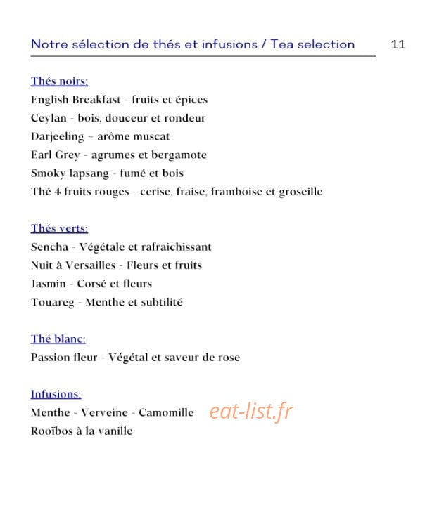 Bar Galerie — carte page 9