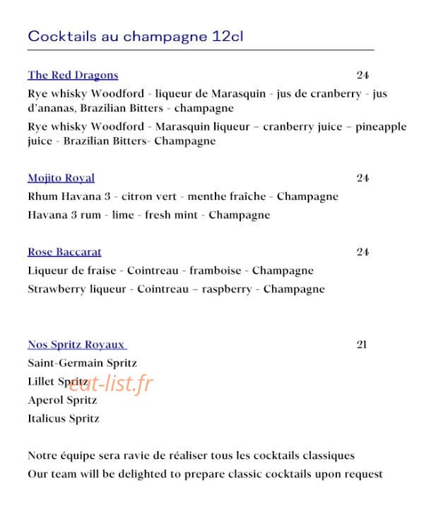 Bar Galerie — carte page 10