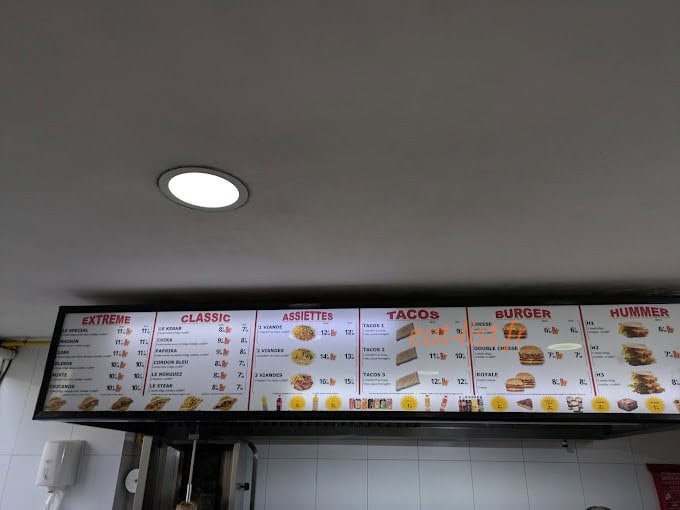Bnj Food — carte page 1