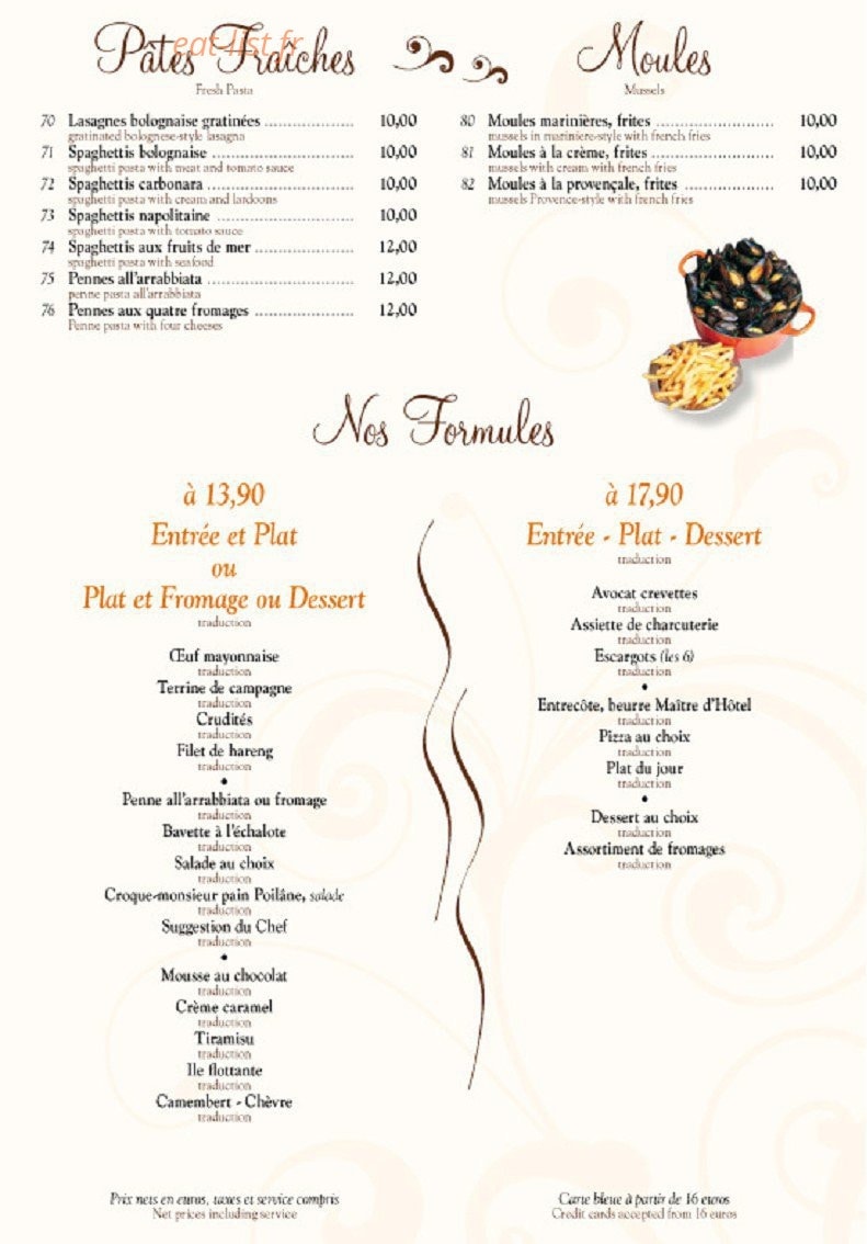 Brasserie du musée — carte page 3