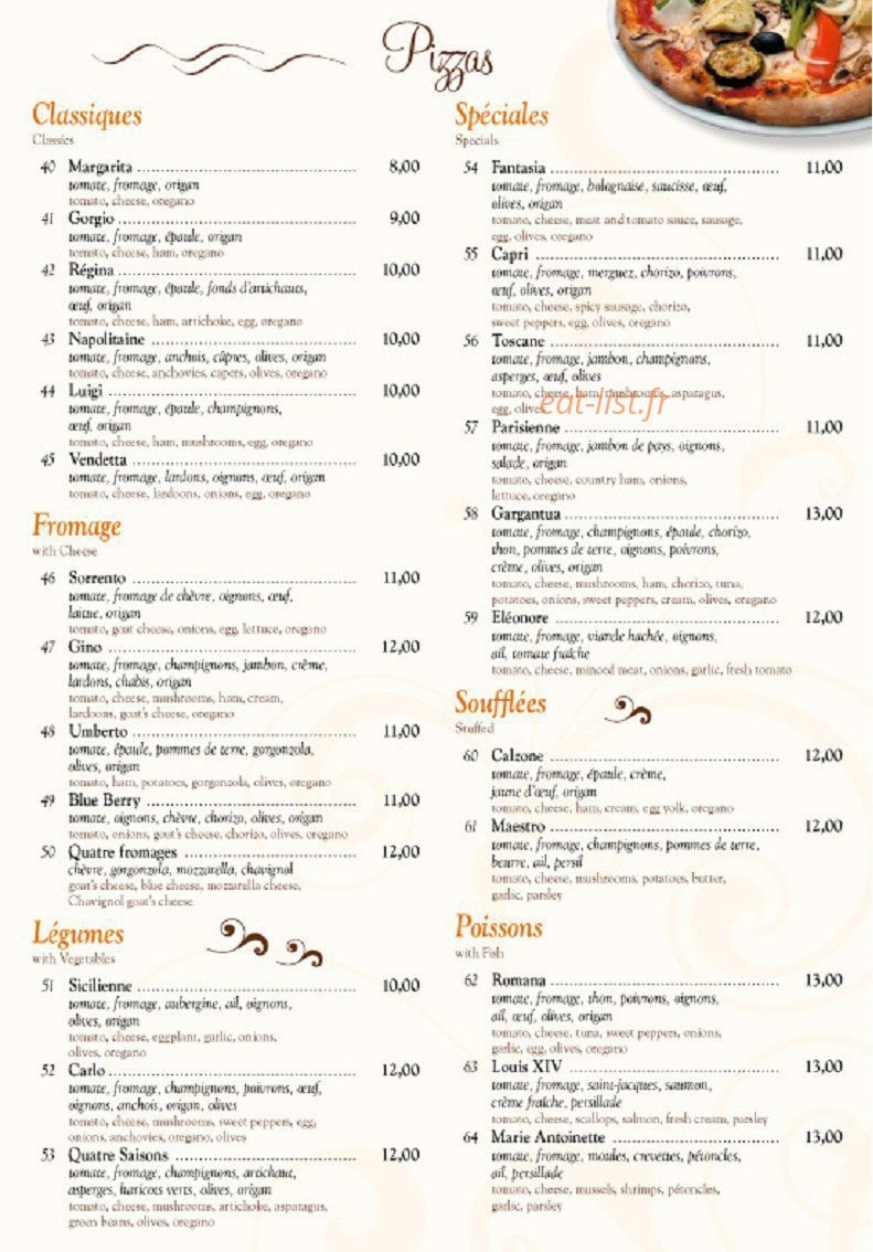Brasserie du musée — carte page 2