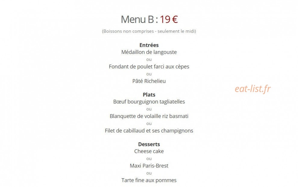 Café Bleu Roi — carte page 11