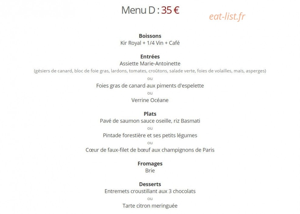 Café Bleu Roi — carte page 13