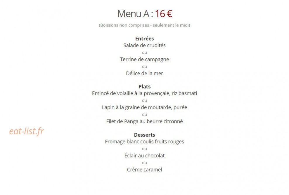 Café Bleu Roi — carte page 10