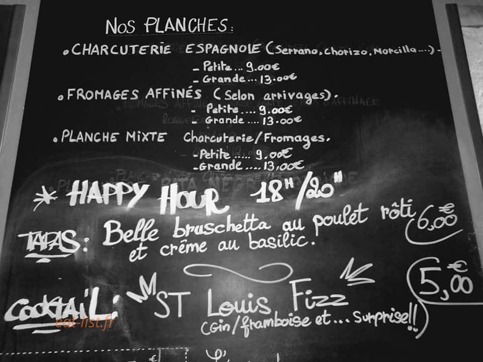 Café  la pêche — carte page 1