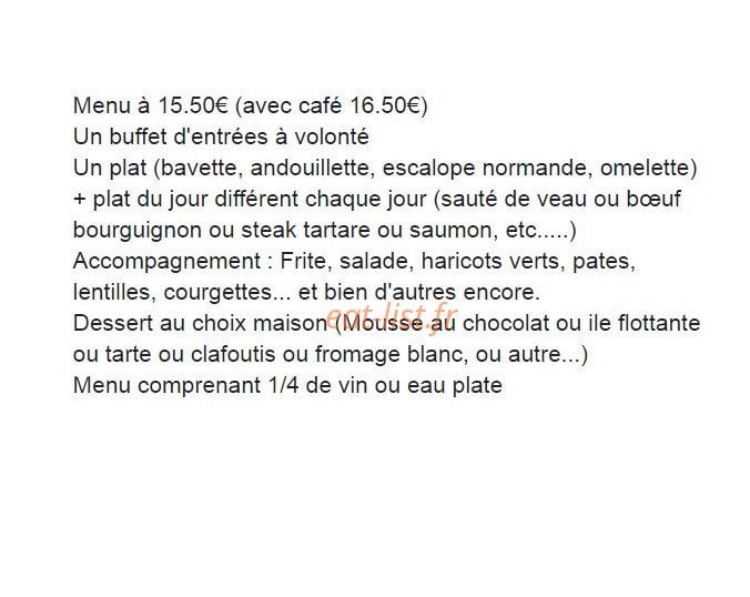 Chez Antoinette — carte page 1