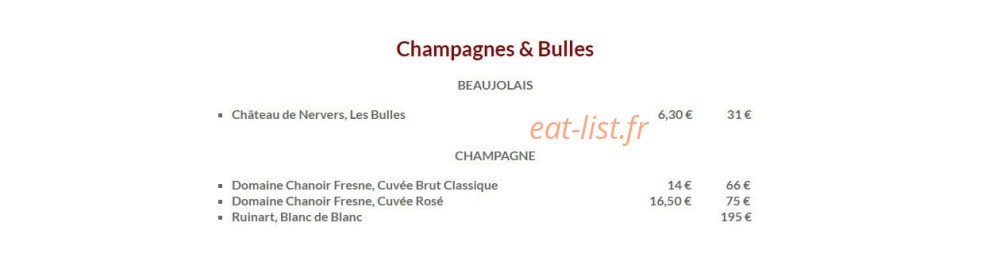 Chez Les Filles — carte page 5
