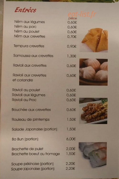Chez Lin — carte page 2