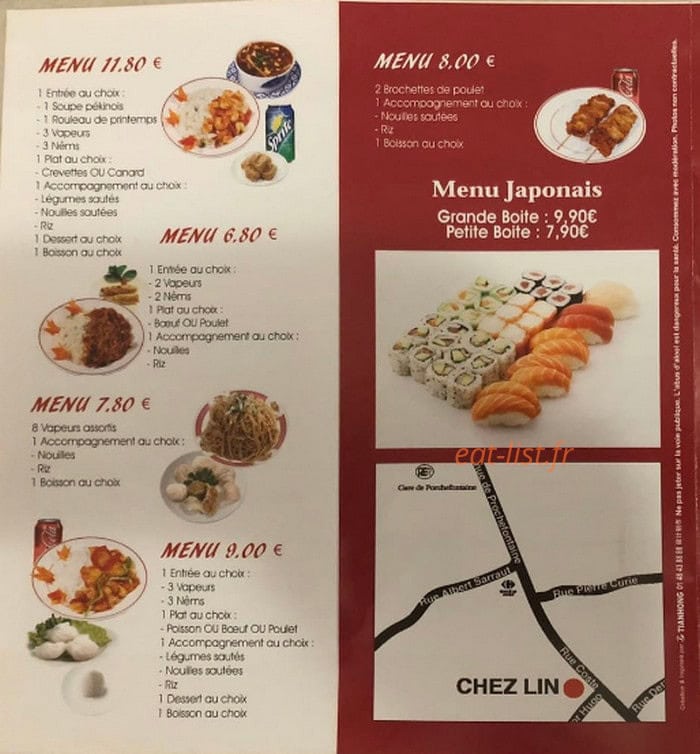 Chez Lin — carte page 4