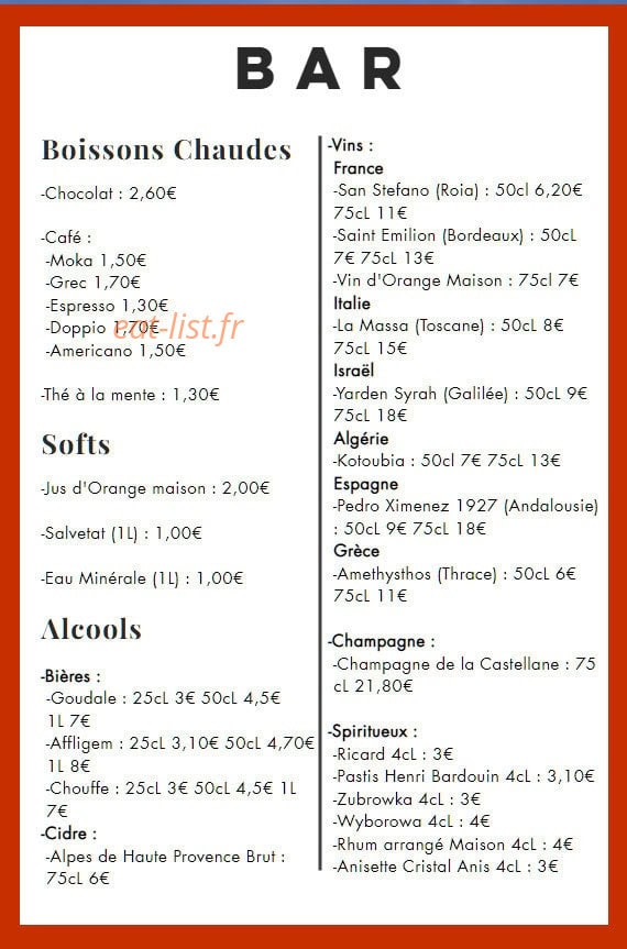 Chez T'ienne — carte page 2