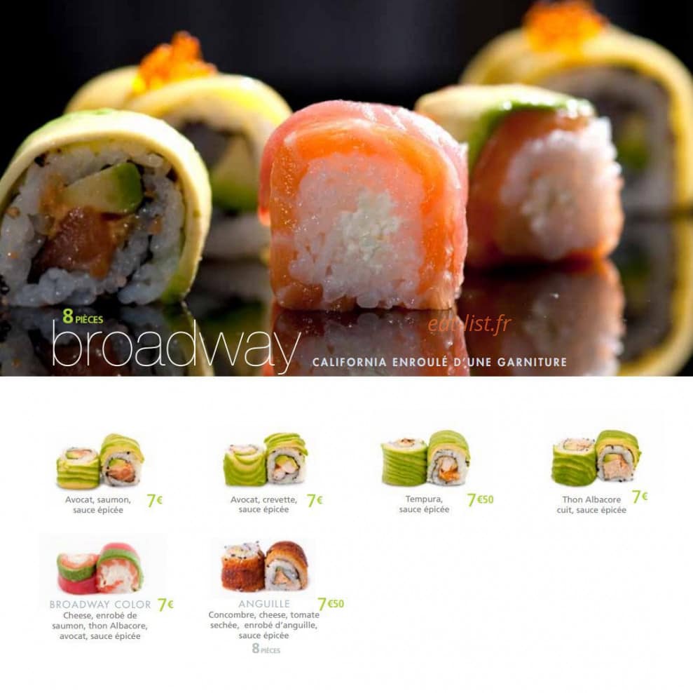 Côté Sushi — carte page 8