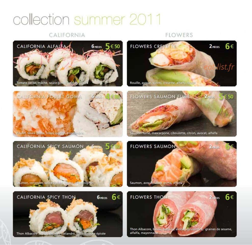 Côté Sushi — carte page 5