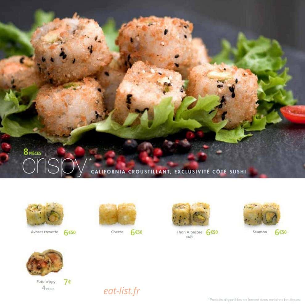 Côté Sushi — carte page 16