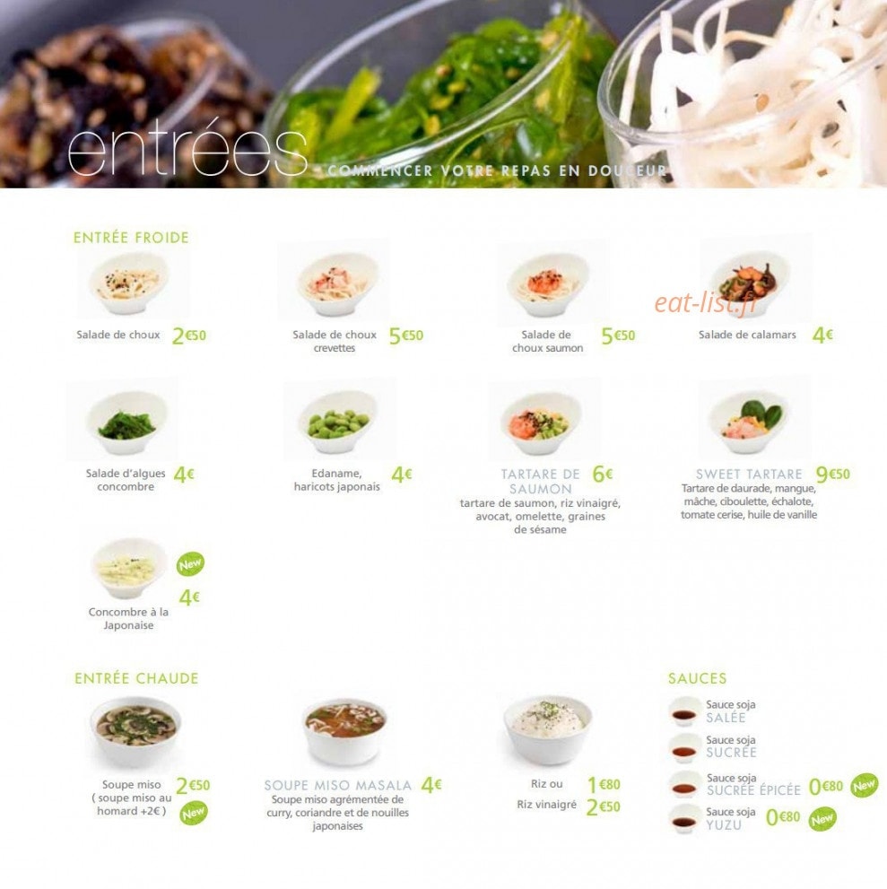 Côté Sushi — carte page 6