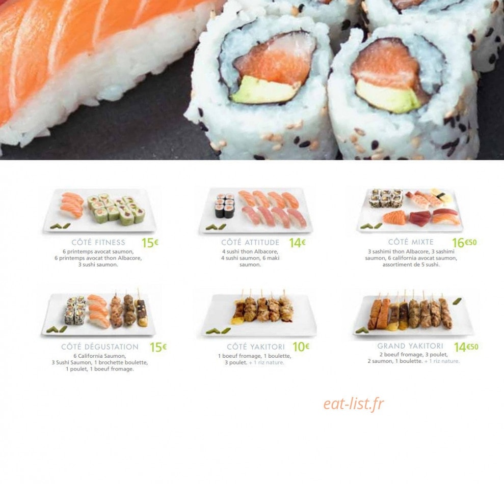 Côté Sushi — carte page 19
