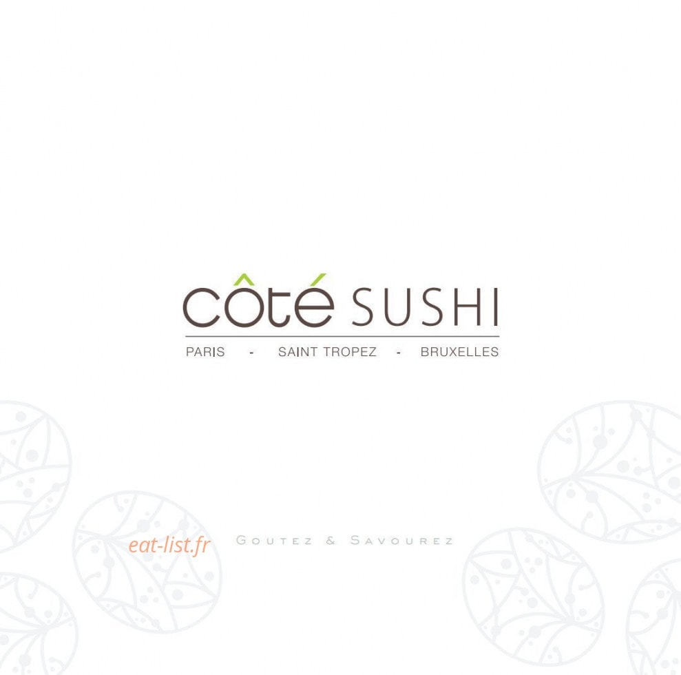 Côté Sushi — carte page 24